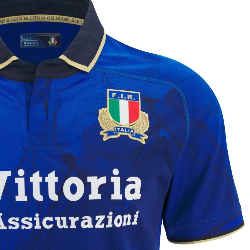 Italy Junior Home Rugby Shirt 2025/2026 - Macron