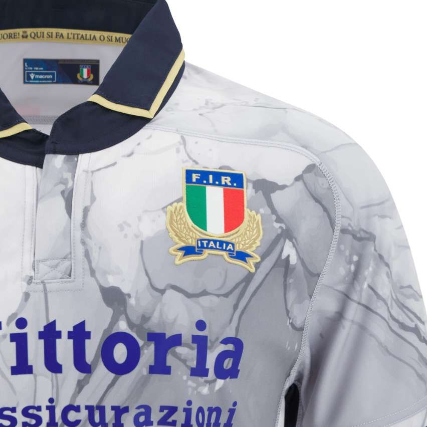 Italy Rugby Replica Kids Away Jersey 2025/2026 - Macron
