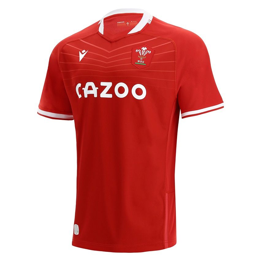Rugby Jersey WRU Home 2021 2022 Macron