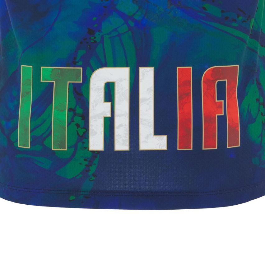 Italy Junior Training Rugby Shirt 2025/26 - Navy | Macron