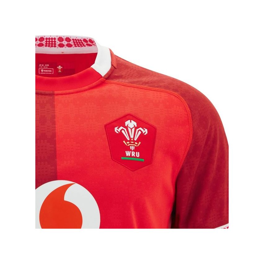 Wales Kids Rugby Replica Home Jersey 2025/2026 - Macron