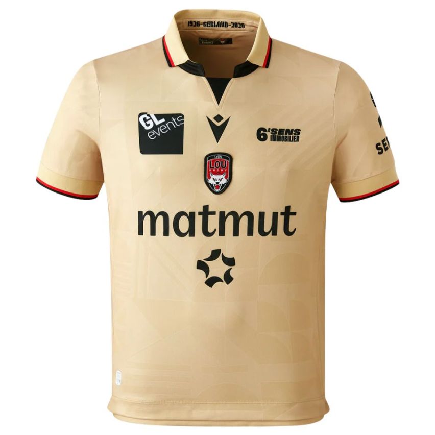 Lyon Lou Rugby Third Jersey 2025/2026 Centenary Edition - Macron