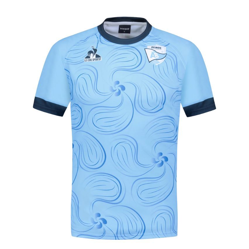 Aviron Bayonnais 2025/2026 Pre-match Rugby Jersey - Le Coq Sportif