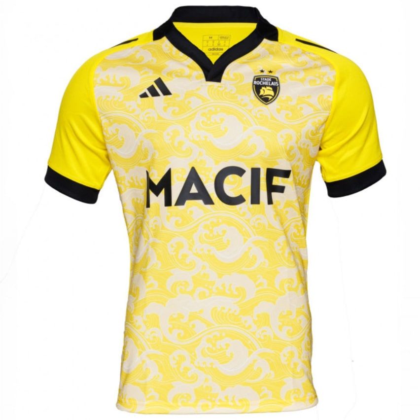 Stade Rochelais Kids Away Rugby Jersey 2024/2025 – Adidas