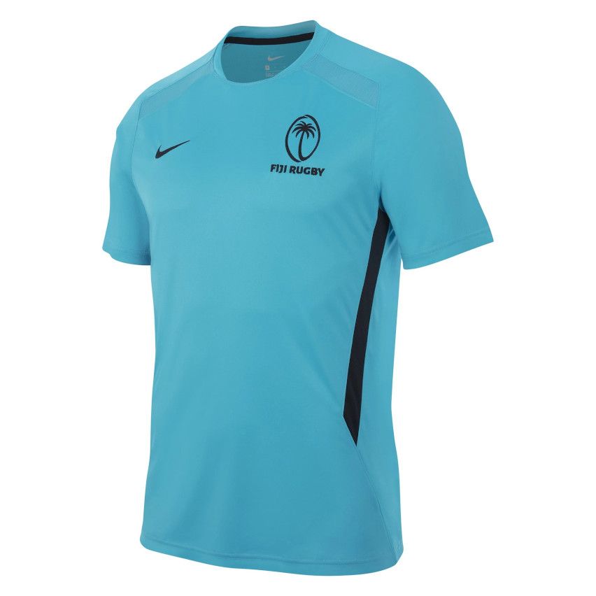 T Shirt Rugby enfant Entrainement Fidji Bleu Nike