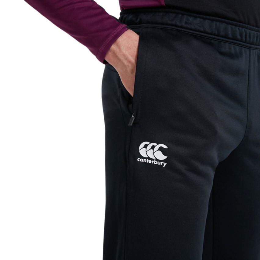 Ireland Poly Knit Rugby Pants Black - Canterbury