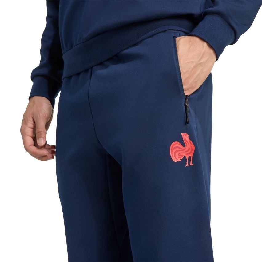 France Travel Rugby Pants Blue 2025/2026 - Adidas