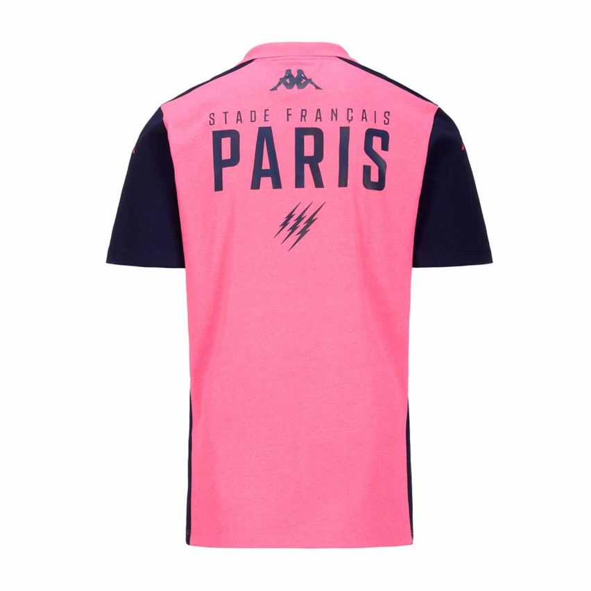 Polo Stade Français Paris Abiangy 8 Rose/Blue 2024/2025 - Kappa