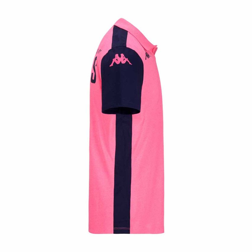 Polo Stade Français Paris Abiangy 8 Rose/Blue 2024/2025 - Kappa