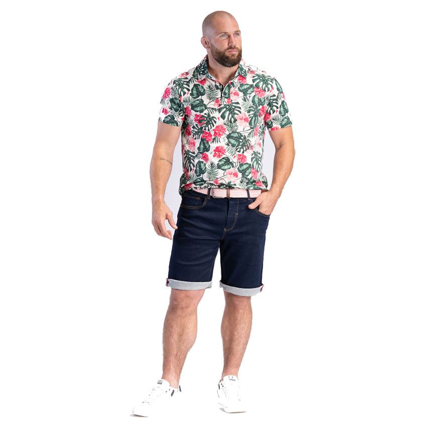 Short Sleeve Tropical Rugby Printed Rugby Polo - Ruckfield