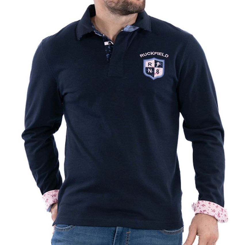 Rugby Polo Ruckfield France Supporter Navy Blue - Ruckfield