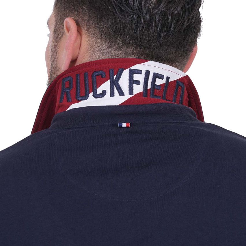 French Rugby Club Long Sleeve Polo Navy Blue + Free T-Shirt - Ruckfield