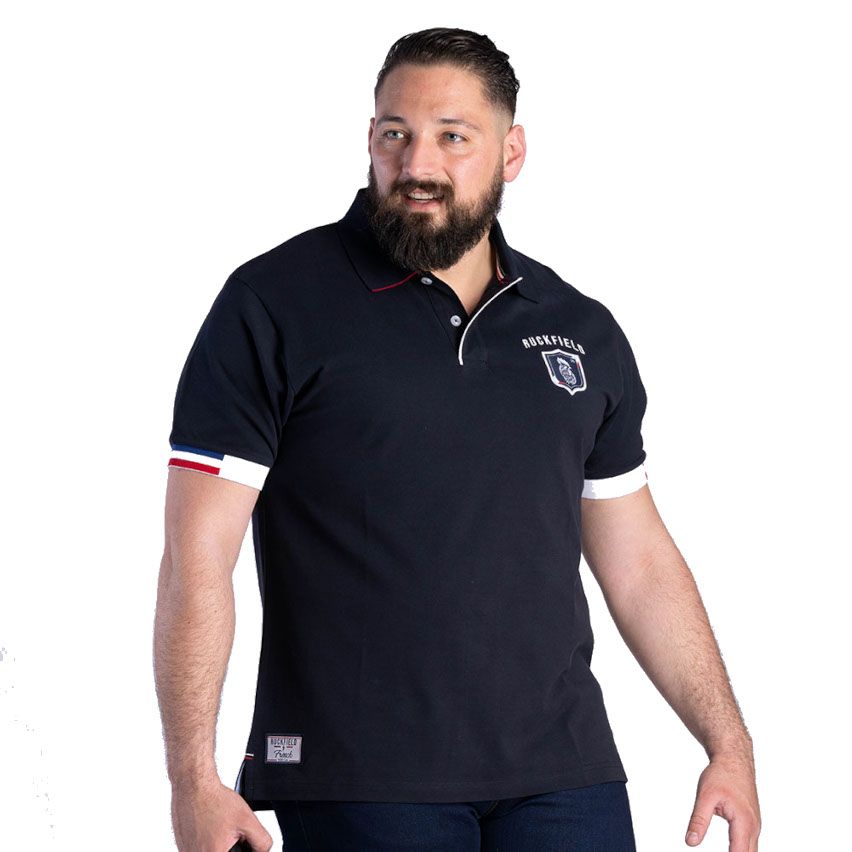 French Rugby Club Short Sleeve Polo Navy Blue - Ruckfield
