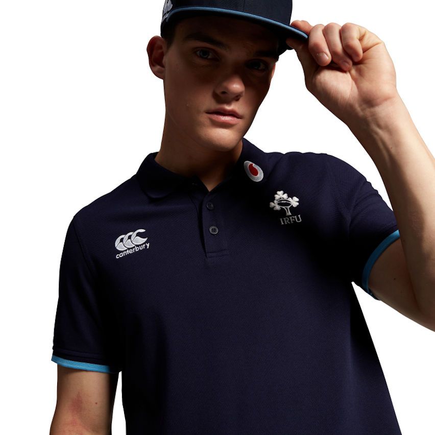 Rugby Polo Ireland Navy Blue - Canterbury