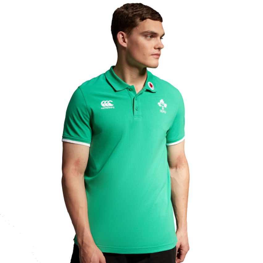 Ireland Rugby Polo Short Sleeve Green - Canterbury