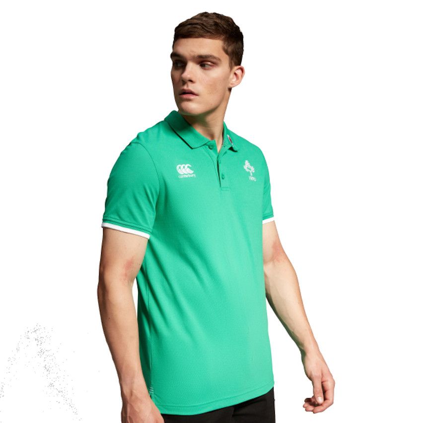 Ireland Rugby Polo Short Sleeve Green - Canterbury