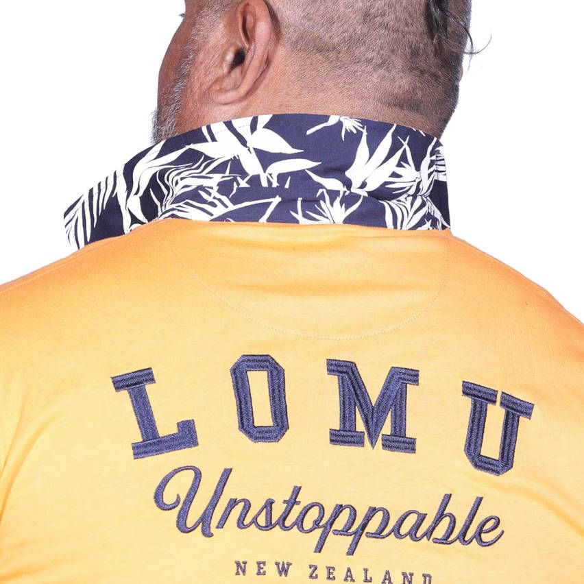 Jonah Lomu Orange Short Sleeve Rugby Polo - Ruckfield