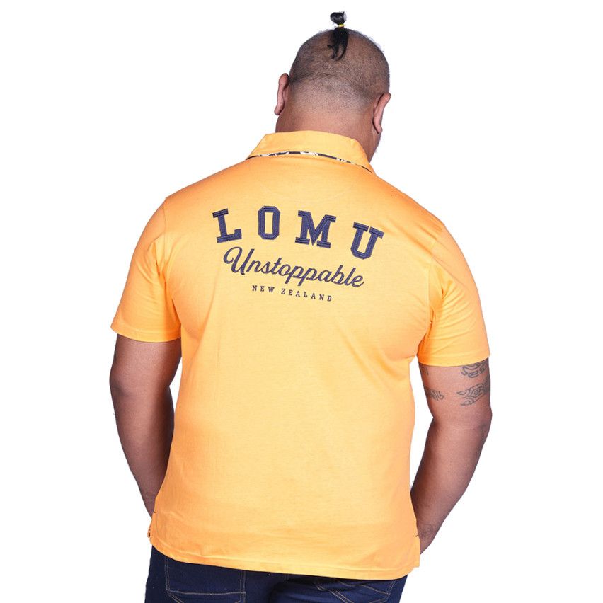 Jonah Lomu Orange Short Sleeve Rugby Polo - Ruckfield