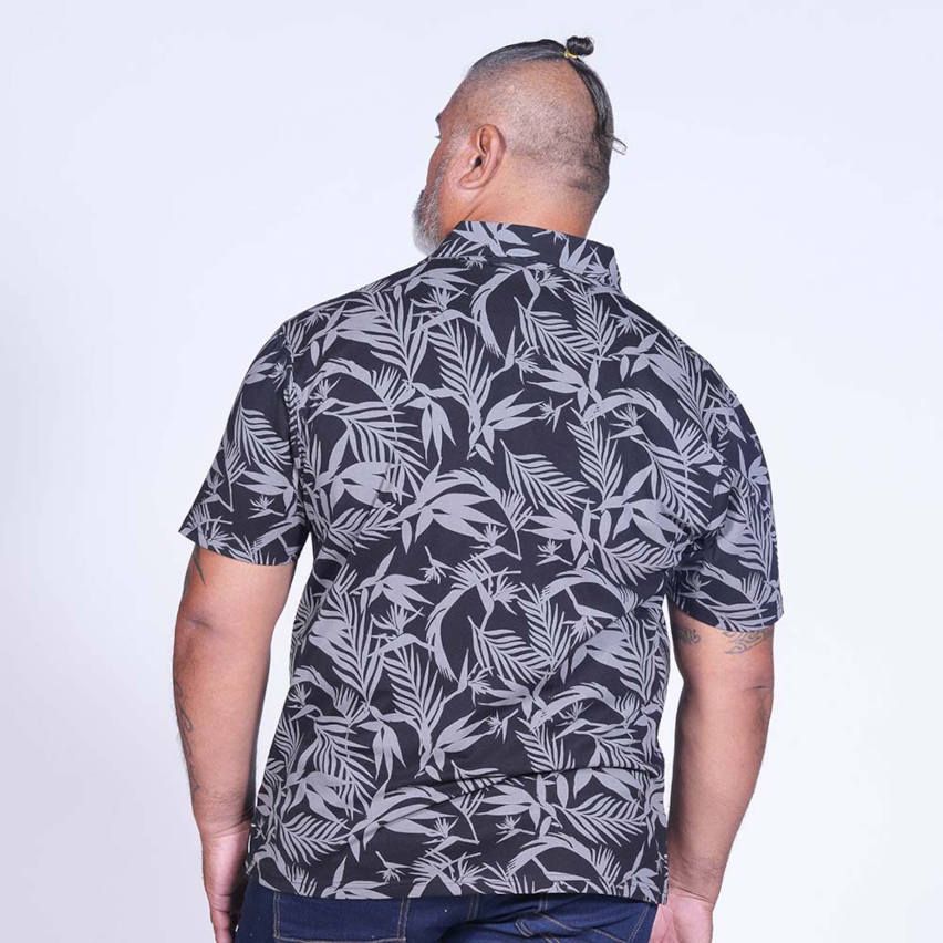 Short Sleeve Jonah Lomu Printed Black Rugby Polo - Ruckfield