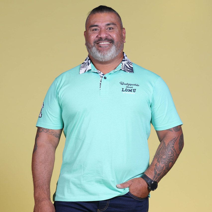 Short-Sleeved Rugby Polo Jonah Lomu Water Green – Ruckfield