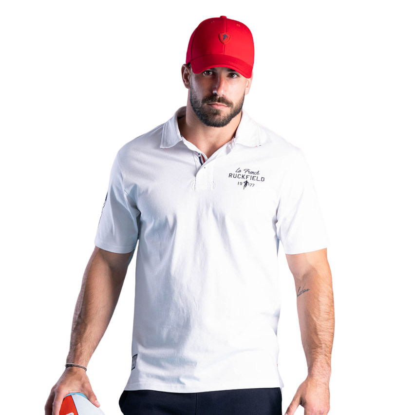 Polo Rugby SC French Rugby Club White - Ruckfield
