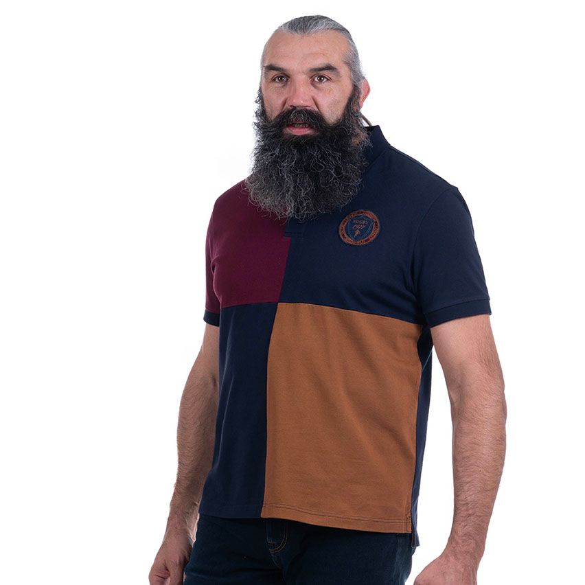 Short Sleeve Navy Heritage Polo - Ruckfield