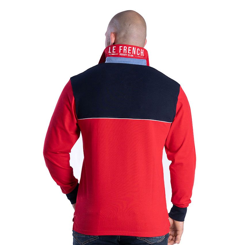 Red French Rugby Club Long Sleeve Polo – Ruckfield