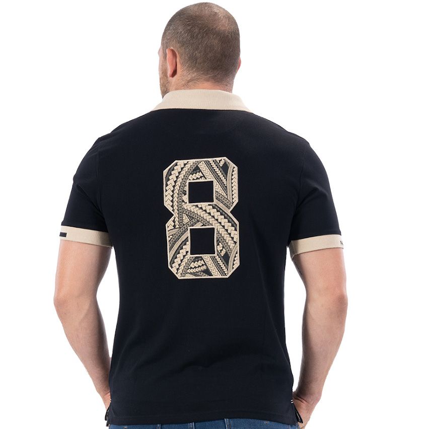 Black Maori Rugby Polo