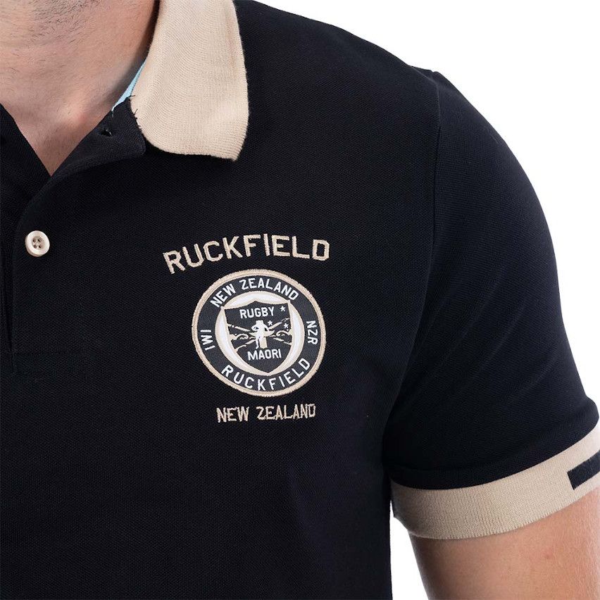Black Maori Rugby Polo