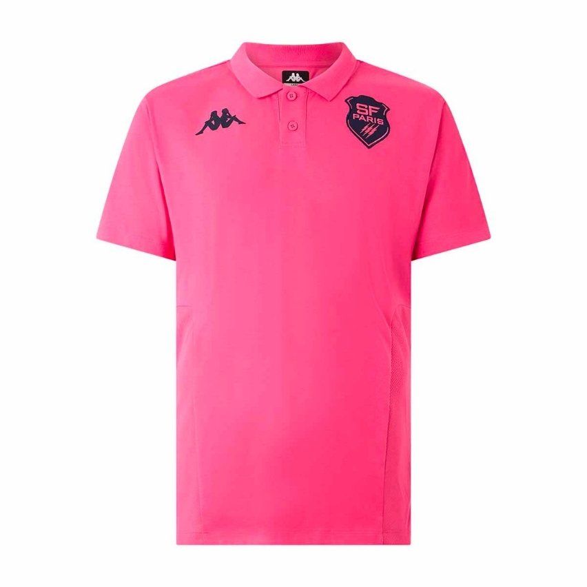 Stade Français Paris Pink Polo Shirt 2025/2026 - Kappa