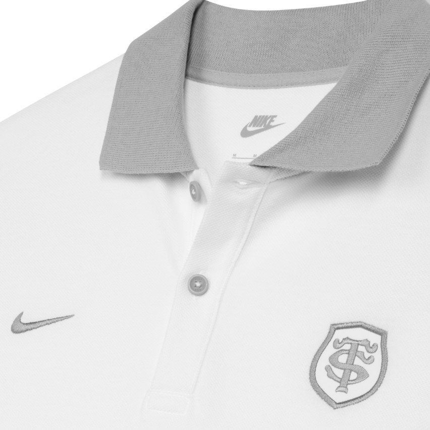 White Rugby Premium Piqué Polo Stade Toulousain - Nike