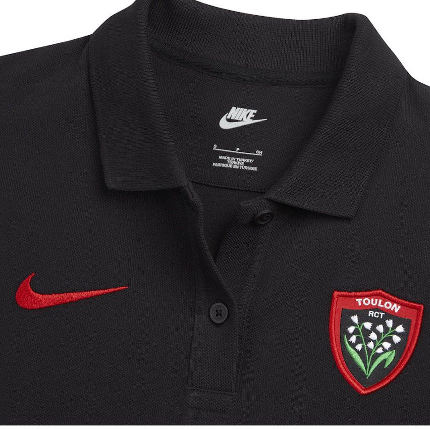 RC Toulon Women's Rugby Polo Black 2023/2024 - Nike