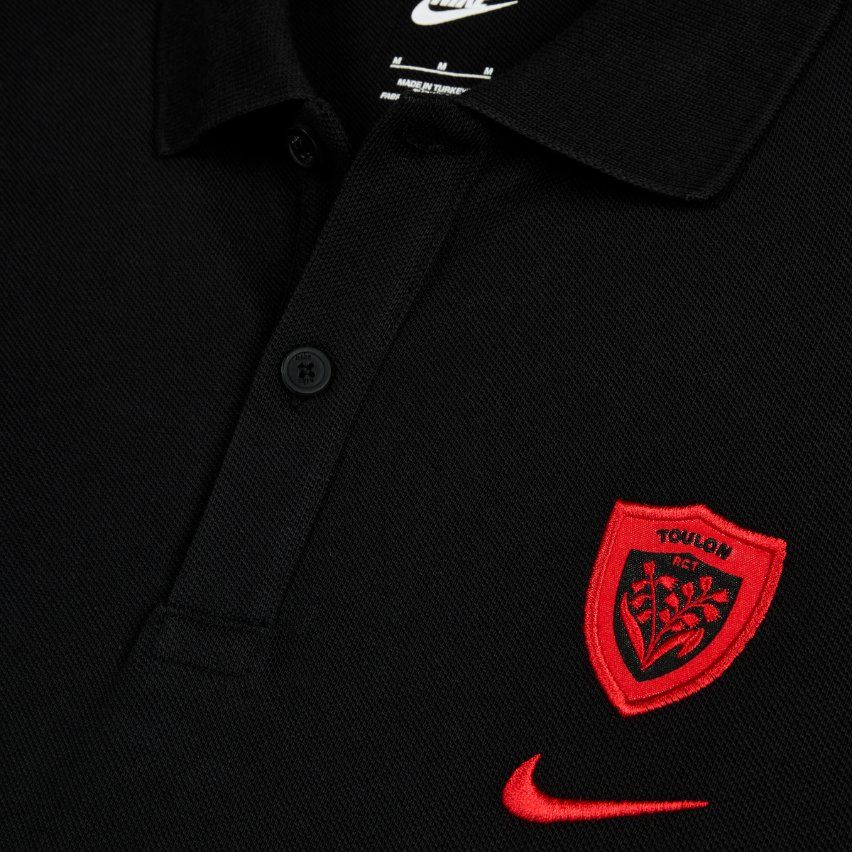 RC Toulon Rugby Polo Shirt Black 2025/2026 – Nike