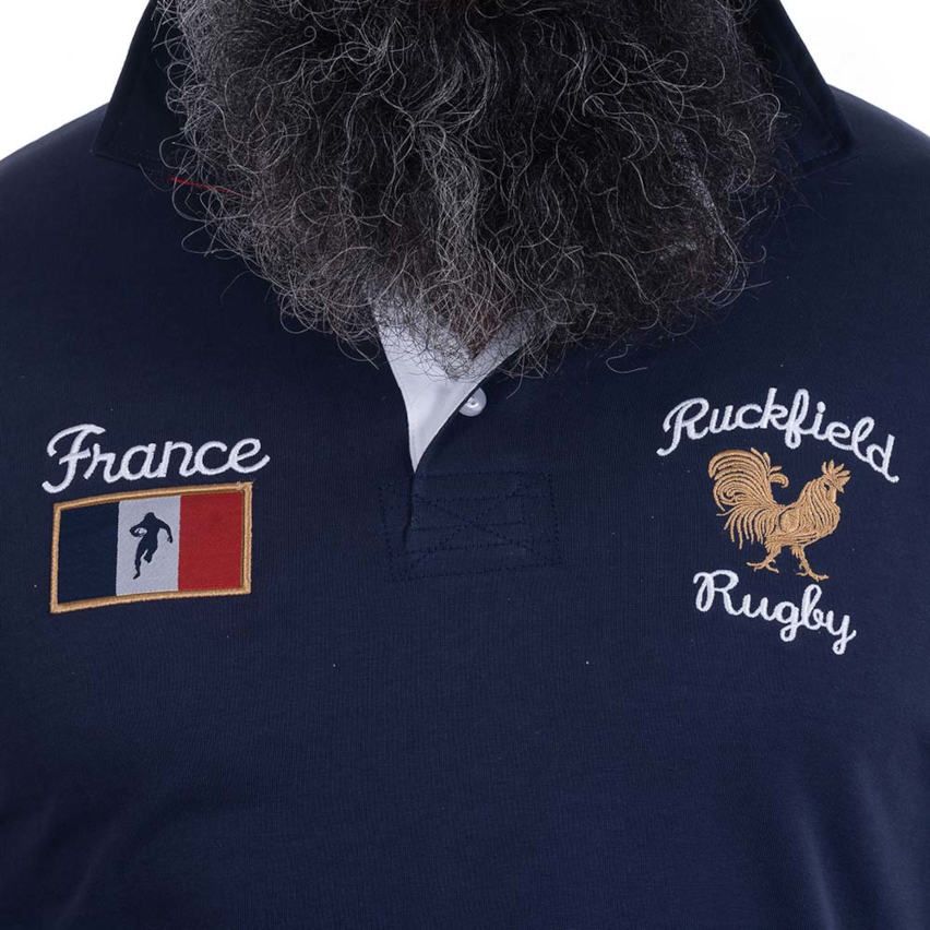 Rugby Polo Ruckfield France Supporter Navy Blue - Ruckfield