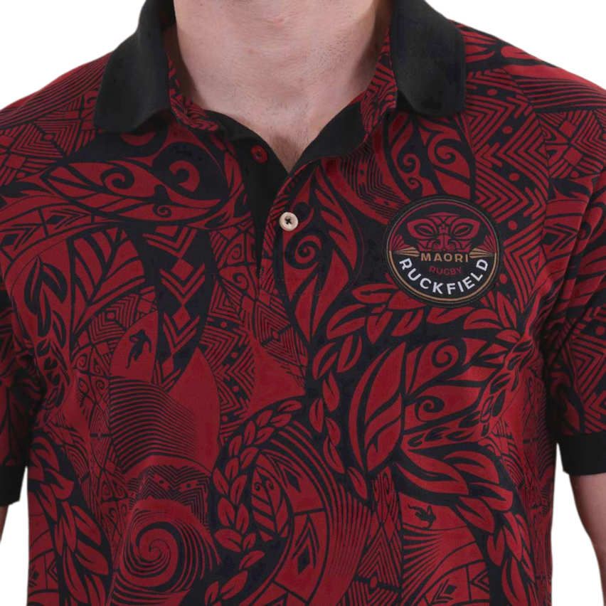 Polo Rugby Short Sleeve Maori Print - Ruckfield