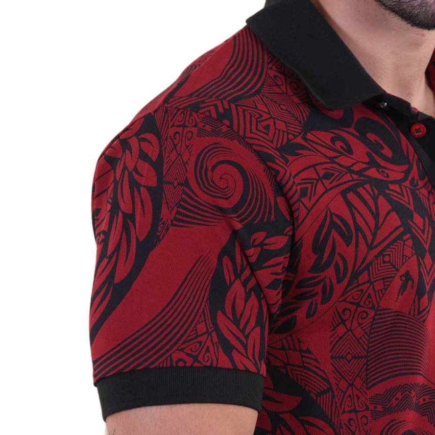 Polo Rugby Short Sleeve Maori Print - Ruckfield