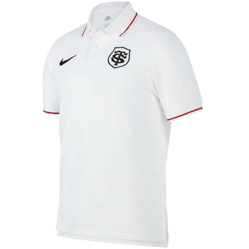 Ladies Rugby Polo Shirt Stade Toulousain White - Nike | boutique-rugby.com