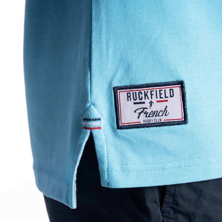 French Rugby Club Turquoise Short Sleeve Rugby Polo - Ruckfield