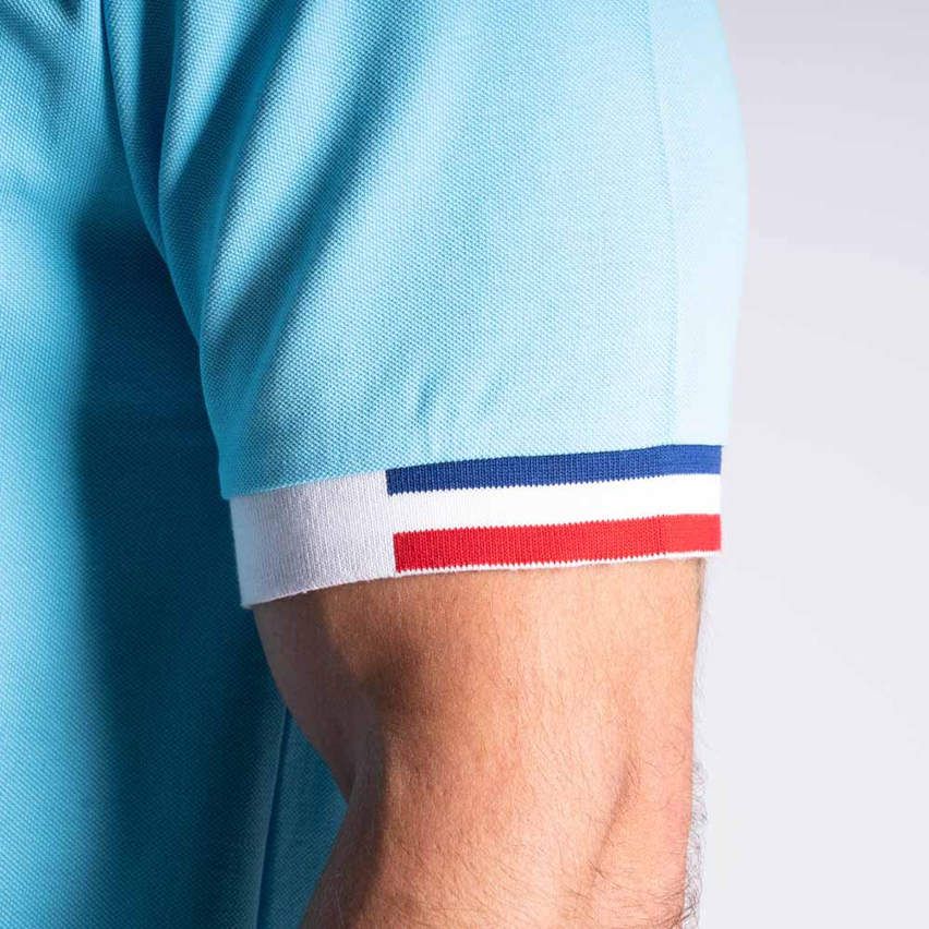 French Rugby Club Turquoise Short Sleeve Rugby Polo - Ruckfield