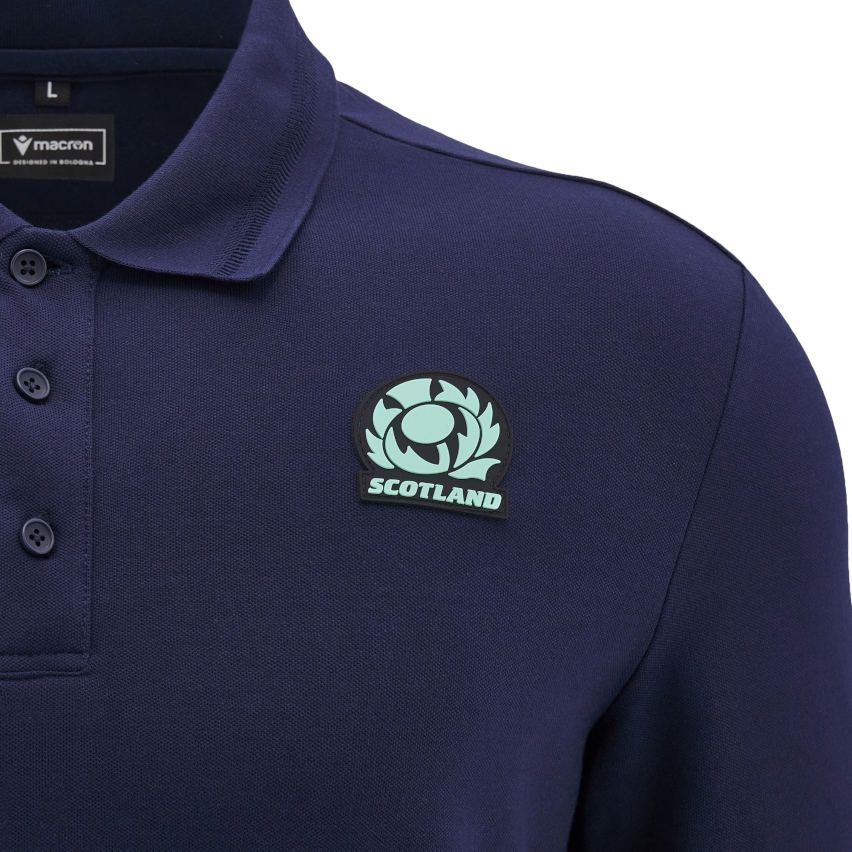 Scotland Navy Travel Polo 2024/2025 - Macron