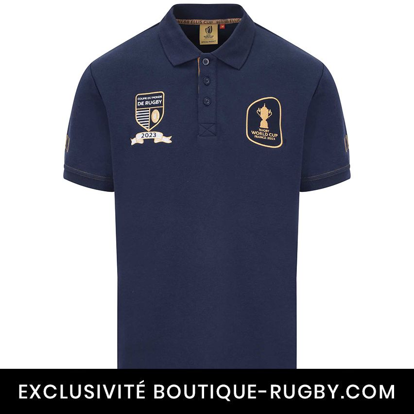 Rugby Polo Webb Ellis Cup Navy World Cup France 2023 - Sportfolio