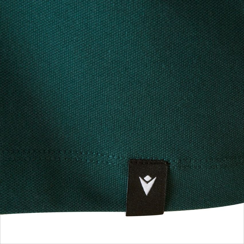 Men's Rugby Polo Shirt Short Sleeves Section Paloise Green 2025/2026 - Macron