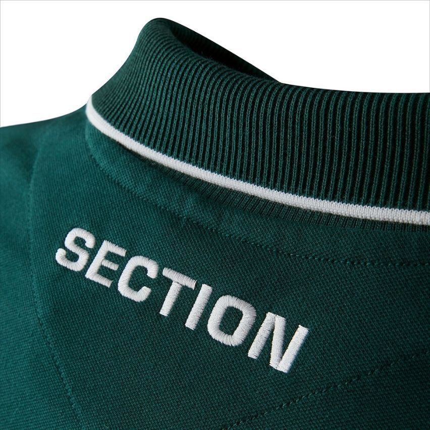 Men's Rugby Polo Shirt Short Sleeves Section Paloise Green 2025/2026 - Macron