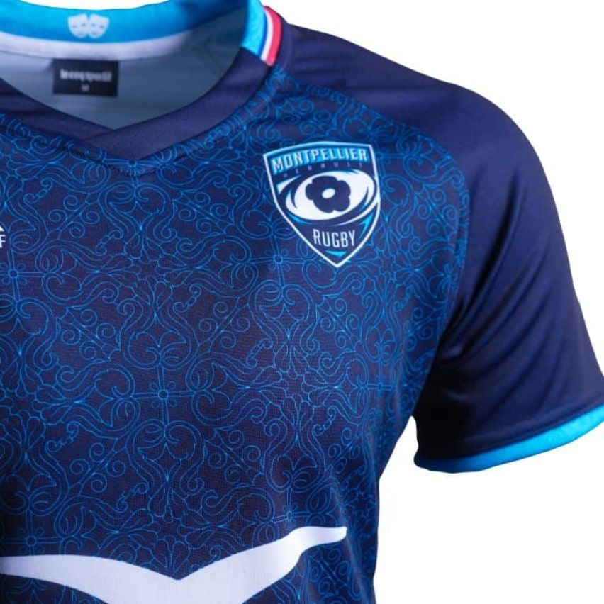 Montpellier Hérault MHR Rugby Kids Home Jersey 2024/2025 - Le Coq Sportif