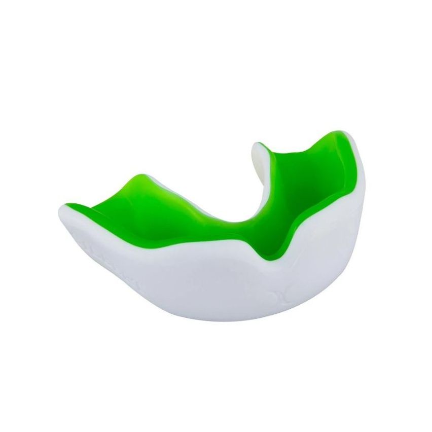 Rugby Mouthguard X Gel Plus White/Green from 12 Years to Adult Gilbert