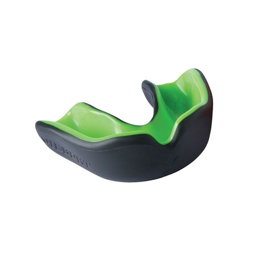 Rugby Mouthguard Virtuo Black / Green From 10 Years To Adults - Gilbert