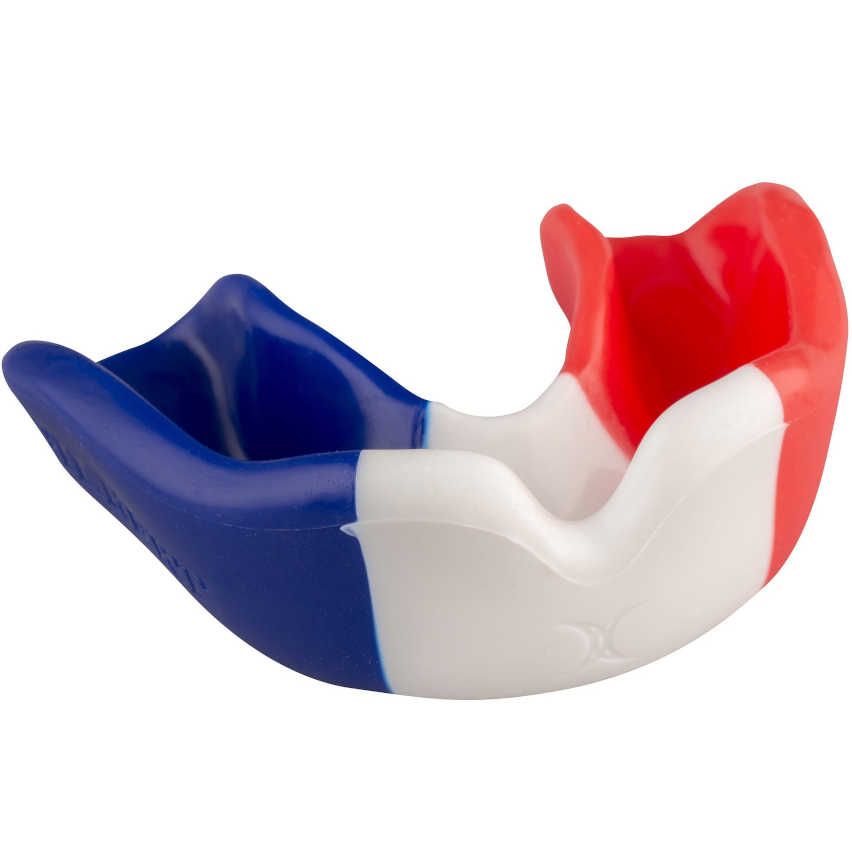 Men's Rugby Mouthguard France Flag Tricolour from 10 years to Adults - Gilbert