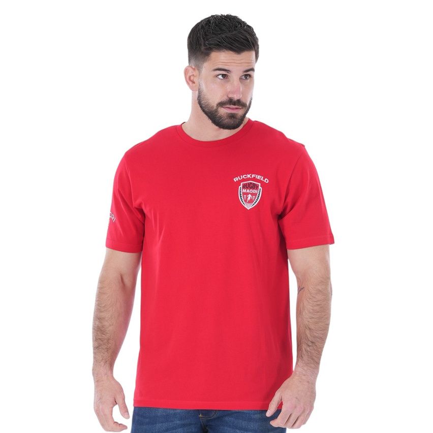 Red Maori Short Sleeve Rugby T-Shirt - Ruckfield