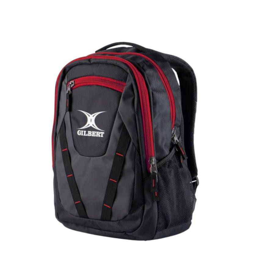 Sac à Dos Rugby Club V4 Noir et Rouge - Gilbert