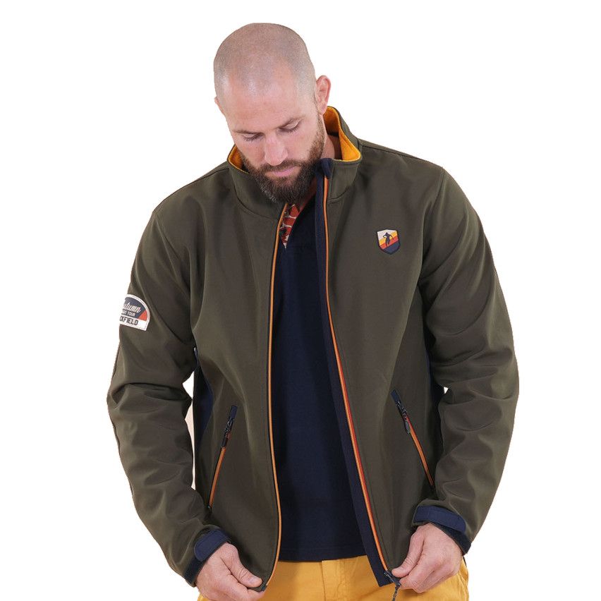 Softshell kaki Autumn Rugby Tour - Ruckfield